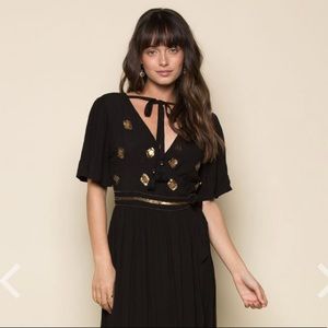 SHOP RAGA ‘A Touch Of Gold Wrap Dress’